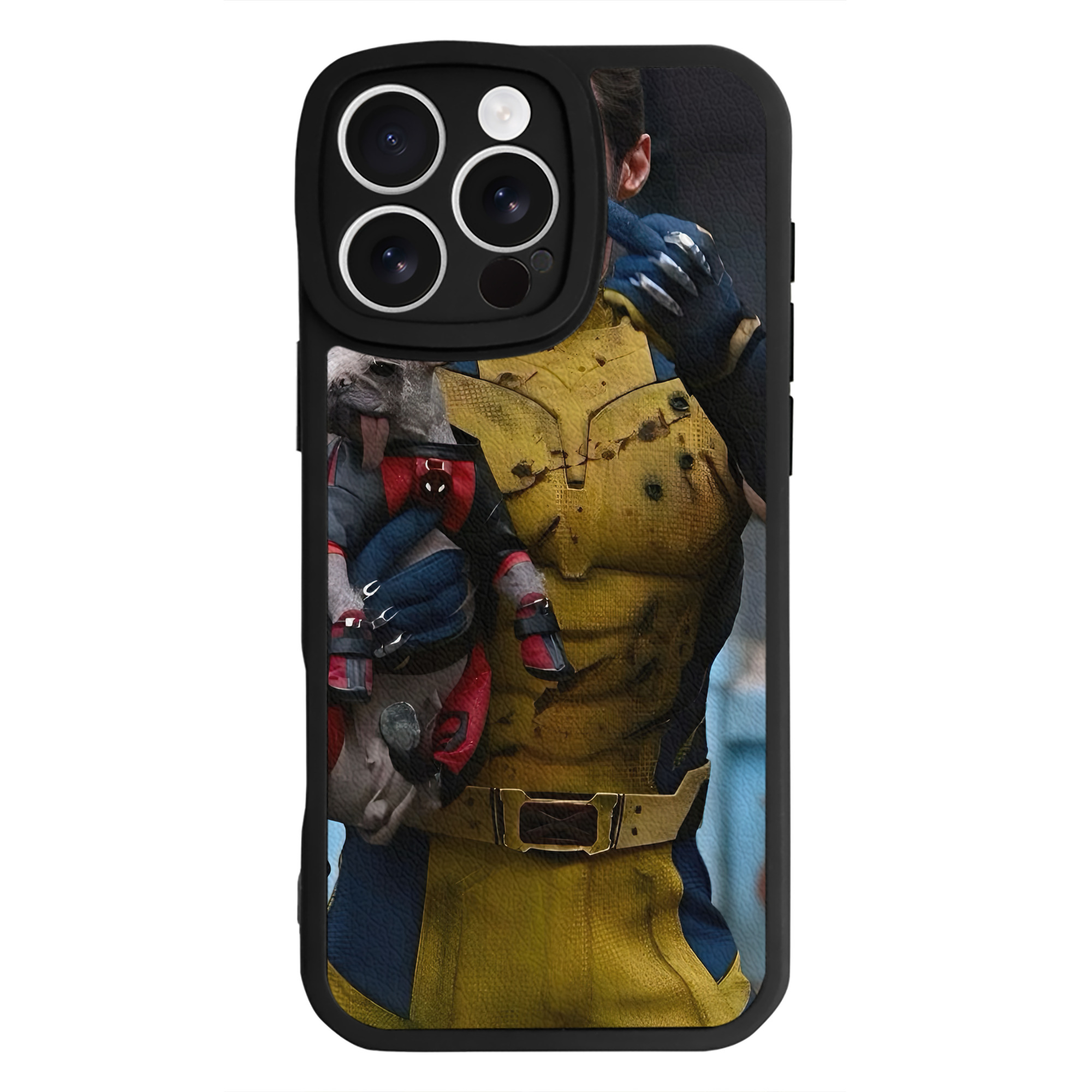 （画像用） Deadpool デッドプール 【iPhone 16シリーズ対応】シリコンスマホケース（レザー調） 材質：シリコン